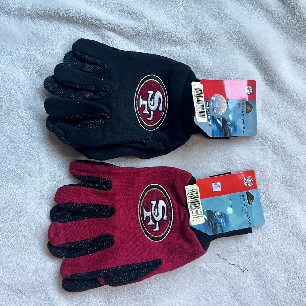 NFL Black and Red Gloves